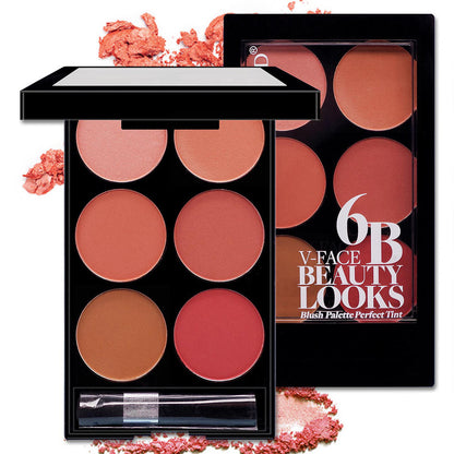 Six-color Blush Palette
